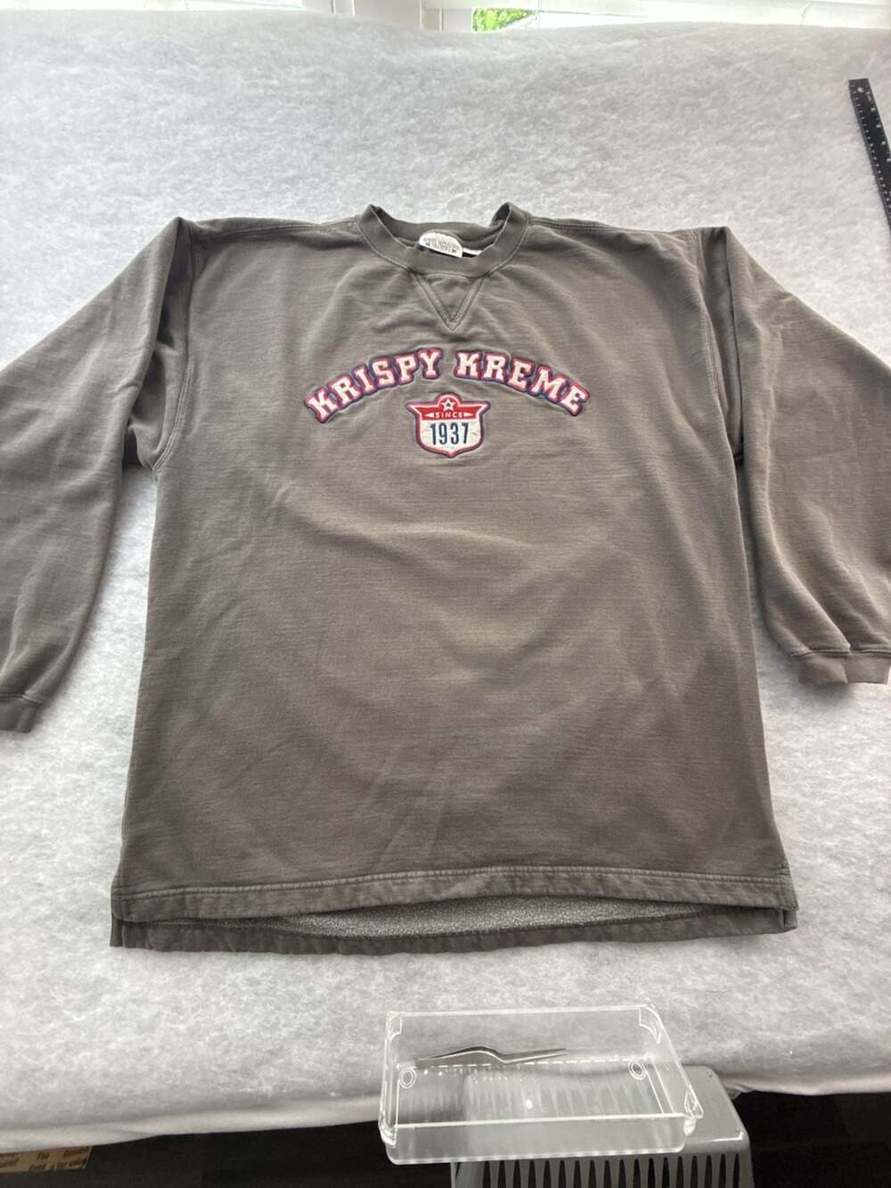 Vintage Oversized  White Mountain Traders Krispy Kreme 1937 Sweatshirt Size XL